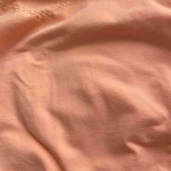 8. New! Free People Movement Good Karma Hi-Neck Layer Long Sleeve Top in Peach - Picture 10 of 12